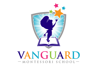 Vanguard Montessori School  logo design by BeDesign