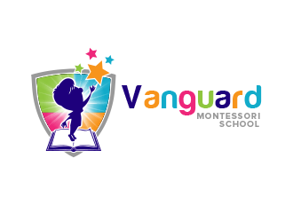 Vanguard Montessori School  logo design by BeDesign