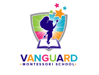 Vanguard Montessori School  logo design by BeDesign