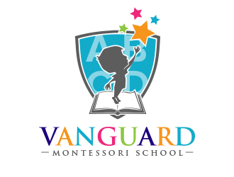 Vanguard Montessori School  logo design by BeDesign
