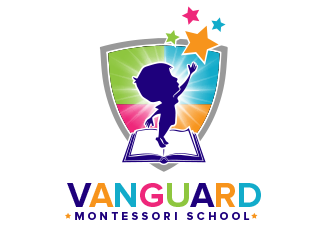 Vanguard Montessori School  logo design by BeDesign