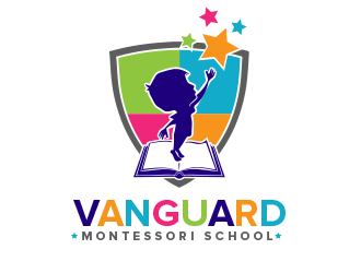 Vanguard Montessori School  logo design by BeDesign