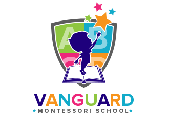 Vanguard Montessori School  logo design by BeDesign