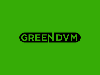 Green DVM logo design by goblin