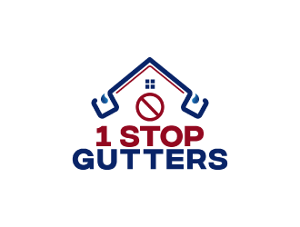 1 Stop Gutters logo design by nona
