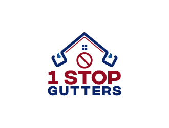 1 Stop Gutters logo design by nona