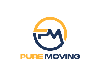 Pure Moving  logo design by rief