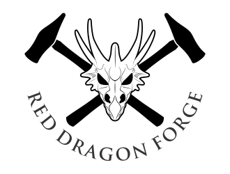Red Dragon Forge logo design by beejo