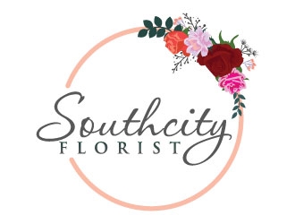 Southcity Florist logo design by RGBART