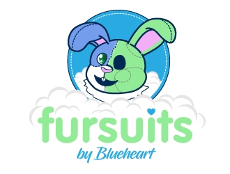 Fursuits By Blueheart logo design by jaize
