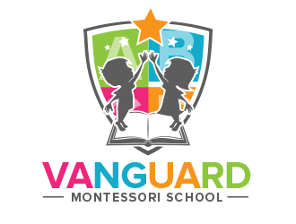 Vanguard Montessori School  logo design by BeDesign