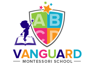 Vanguard Montessori School  logo design by BeDesign
