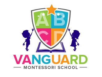 Vanguard Montessori School  logo design by BeDesign