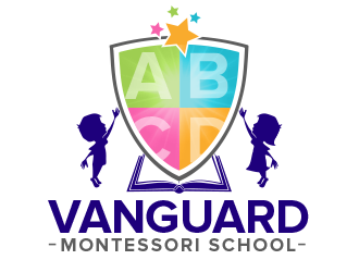 Vanguard Montessori School  logo design by BeDesign