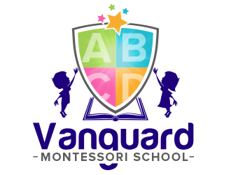 Vanguard Montessori School  logo design by BeDesign