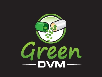 Green DVM logo design by Suvendu
