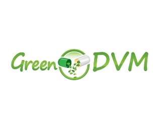 Green DVM logo design by Suvendu