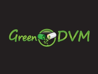 Green DVM logo design by Suvendu