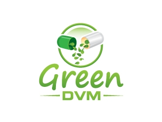 Green DVM logo design by Suvendu