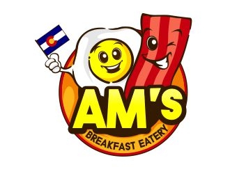 AMs Breakfast Eatery logo design by veron