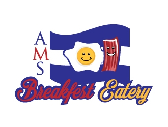 AMs Breakfast Eatery logo design by samuraiXcreations