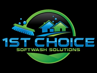1st Choice Softwash Solutions  logo design by Suvendu