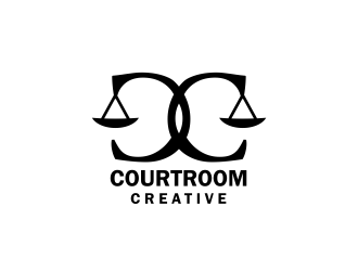 Courtroom Creative logo design by serprimero
