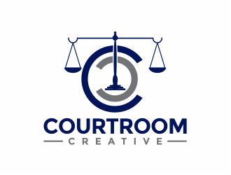 Courtroom Creative logo design by mutafailan