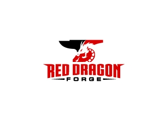 Red Dragon Forge logo design by jaize