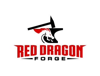 Red Dragon Forge logo design by jaize