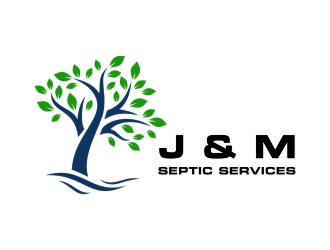 J & M Septic Services logo design by jetzu