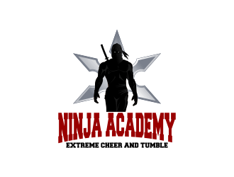 Extreme Cheer and Tumble - Ninja Academy logo design by Kruger