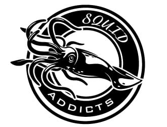 Squid Addicts logo design by Erasedink