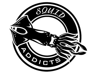 Squid Addicts logo design by Erasedink