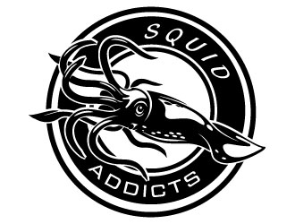 Squid Addicts logo design by Erasedink