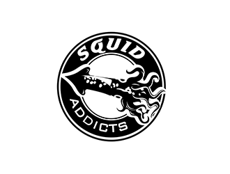 Squid Addicts logo design by 3Dlogos