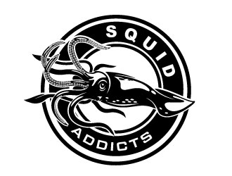 Squid Addicts logo design by Erasedink
