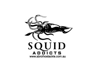 Squid Addicts logo design by Erasedink