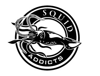 Squid Addicts logo design by Erasedink