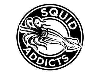 Squid Addicts logo design by CreativeMania