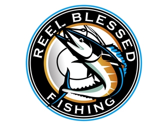 Reel Blessed Fishing logo design by DreamLogoDesign
