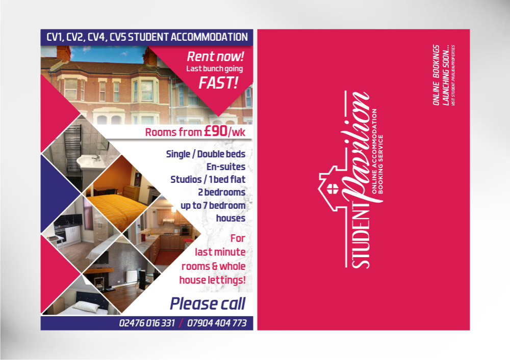 Student Pavilion Online Accommodation Booking Service Logo Design
