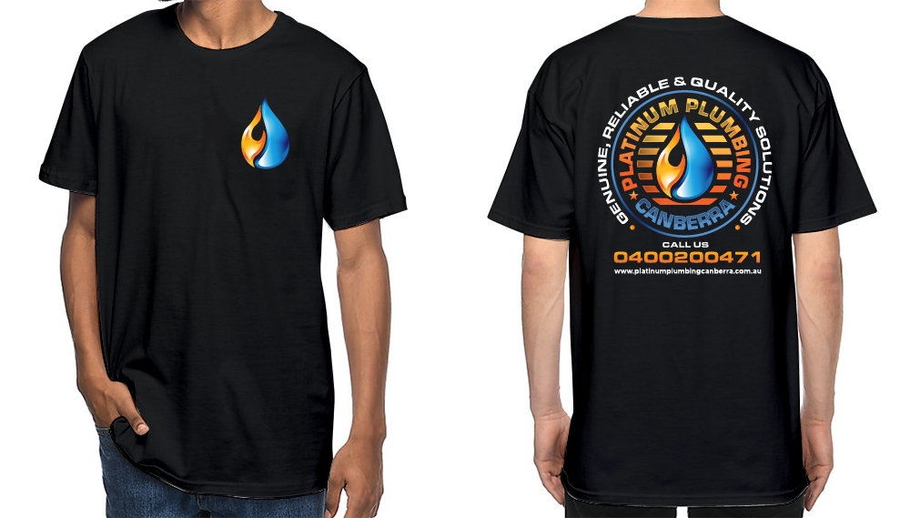 Platinum Plumbing Canberra logo design by scriotx