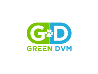 Green DVM logo design by alby