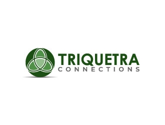 Triquetra Connections logo design by pixalrahul