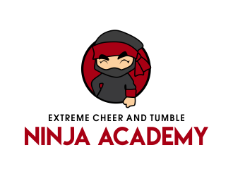 Extreme Cheer and Tumble - Ninja Academy logo design by JessicaLopes