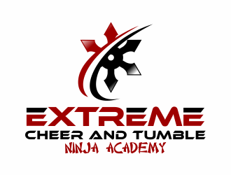 Extreme Cheer and Tumble - Ninja Academy logo design by ingepro