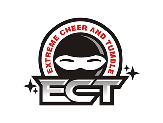 Extreme Cheer and Tumble - Ninja Academy logo design by gitzart