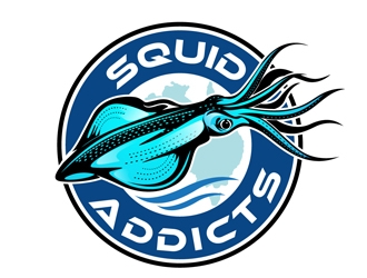Squid Addicts logo design by DreamLogoDesign