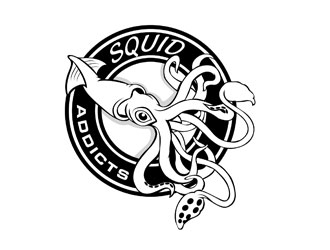 Squid Addicts logo design by LogoInvent